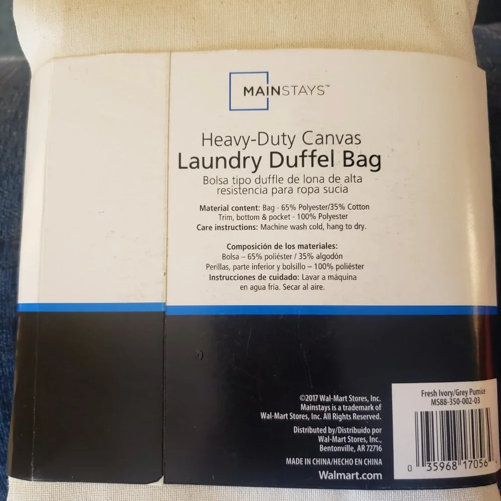 Brand New Giant Canvas Laundry Duffel Bag